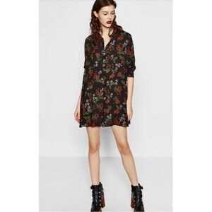 NWOT ZARA La Fleur floral tunic/dress sz S